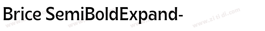 Brice SemiBoldExpand字体转换